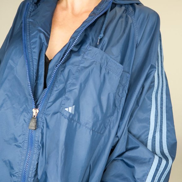 Vintage 90s Adidas Embroidered Windbreaker Jacket - Picture 4 of 7